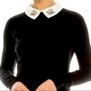 NWOT Milano Embellished Collared Sweater